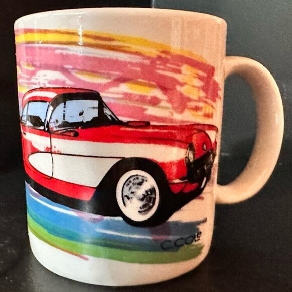 Shanty Mug 1950s Chevy Belair Collectible C Cole abstract coffee mug - Picture 4 of 9